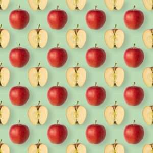 a bunch of red apples