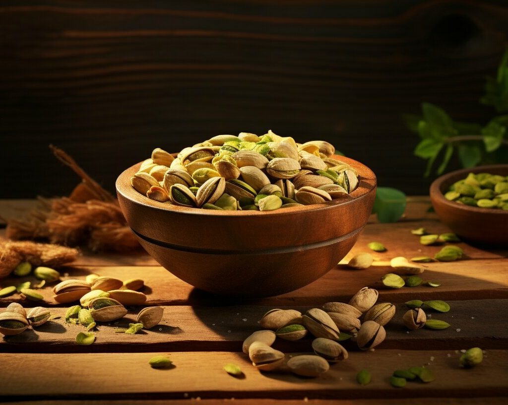 Pine nuts and pistachios