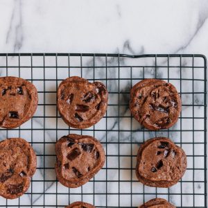 closeup photo of chocolate chip cookies