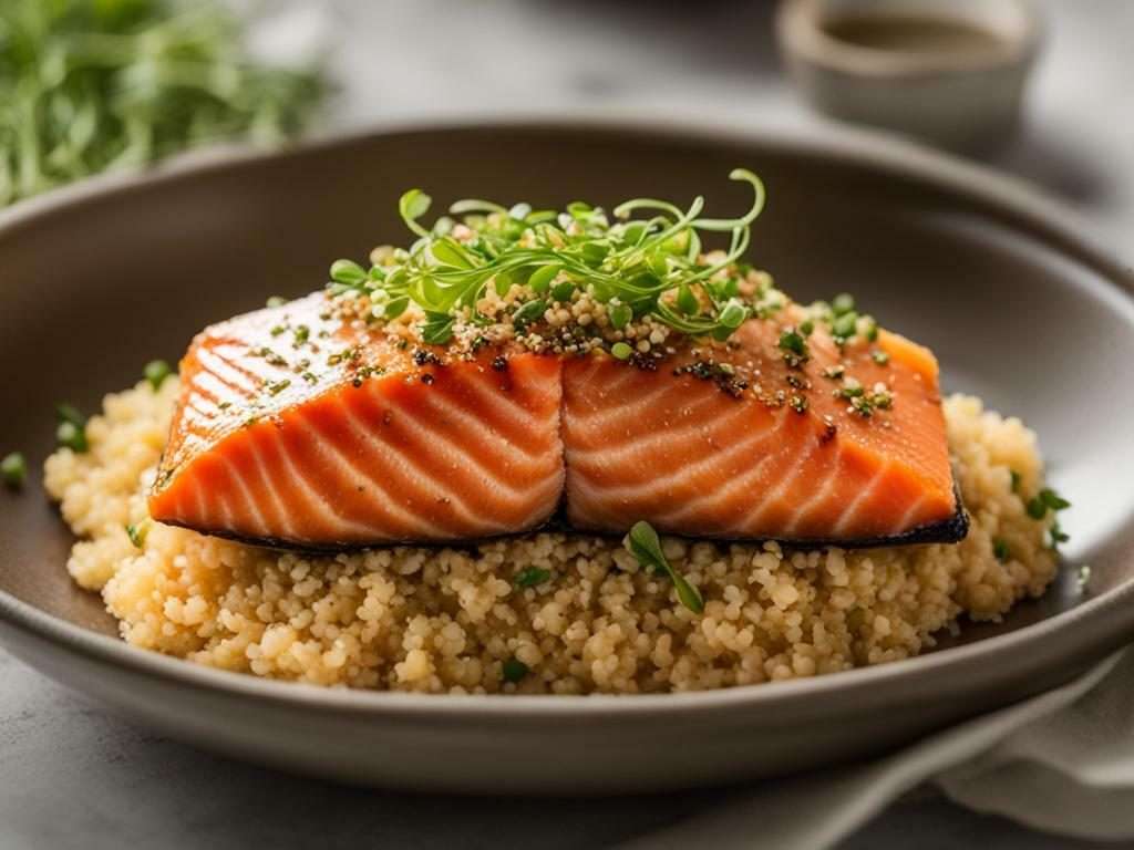 quinoa and salmon image