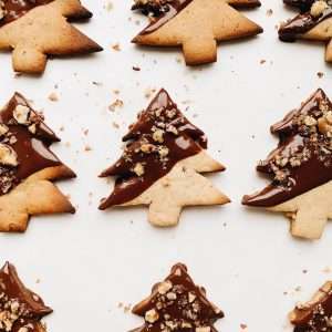 baked pine tree pastries