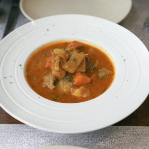beef stew served on dish