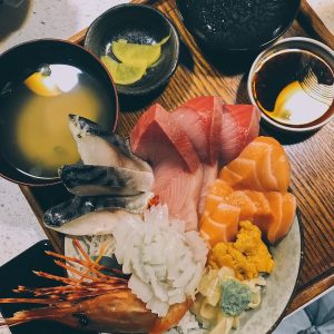 plate of sushi