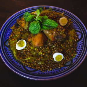 cooked food in bowl