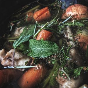 meat and vegetable soup