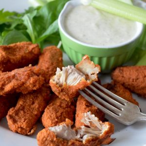 fried chicken on tray